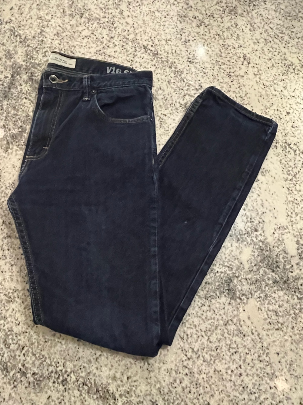 Vans Jeans Mens 34x32  Blue Straight Leg V16 Slim Medium Wash Denim Casual